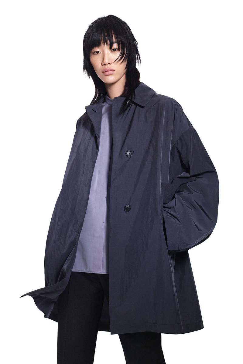 jil sander uniqlo plus j spring summer ss21 collaboration collection rain jacket