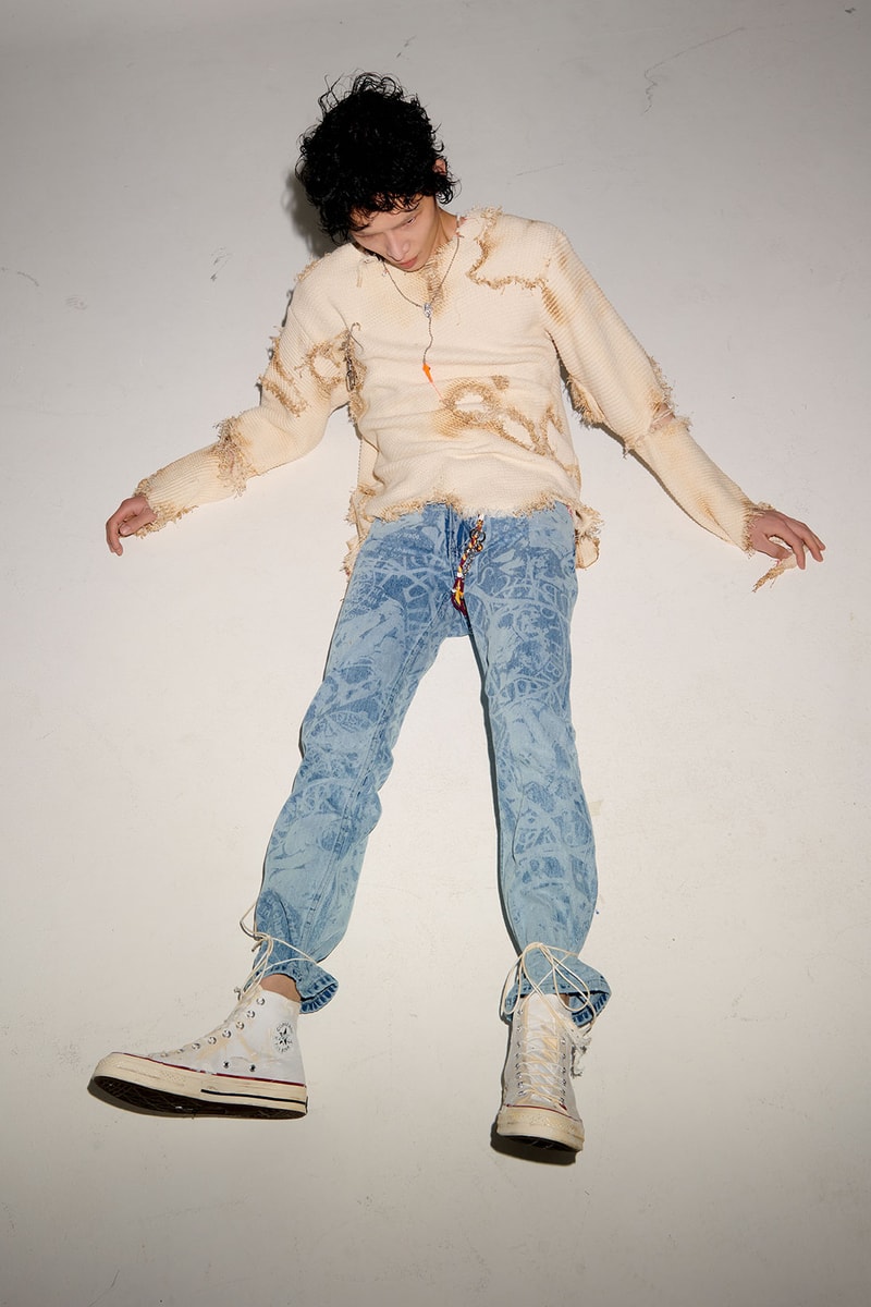 joegush fw21 fall winter collection lookbook korean emerging designer menswear sweater jeans sneakers