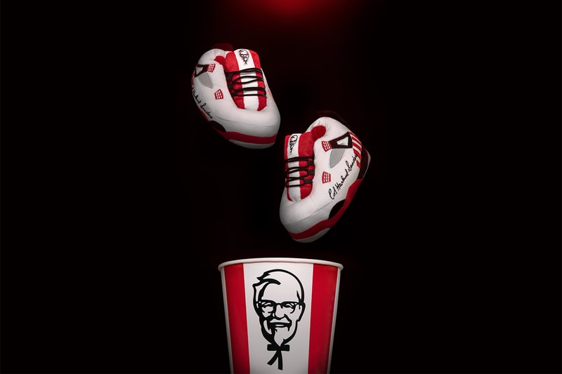 kfc couchside kicks sneaker slippers kentucky fried chicken canada colonel harland sanders bucket
