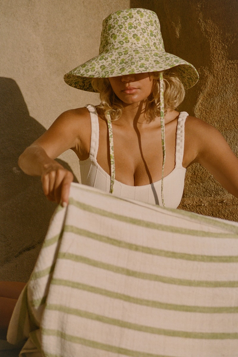 lack of color summer bucket hats towel swimsuit floral