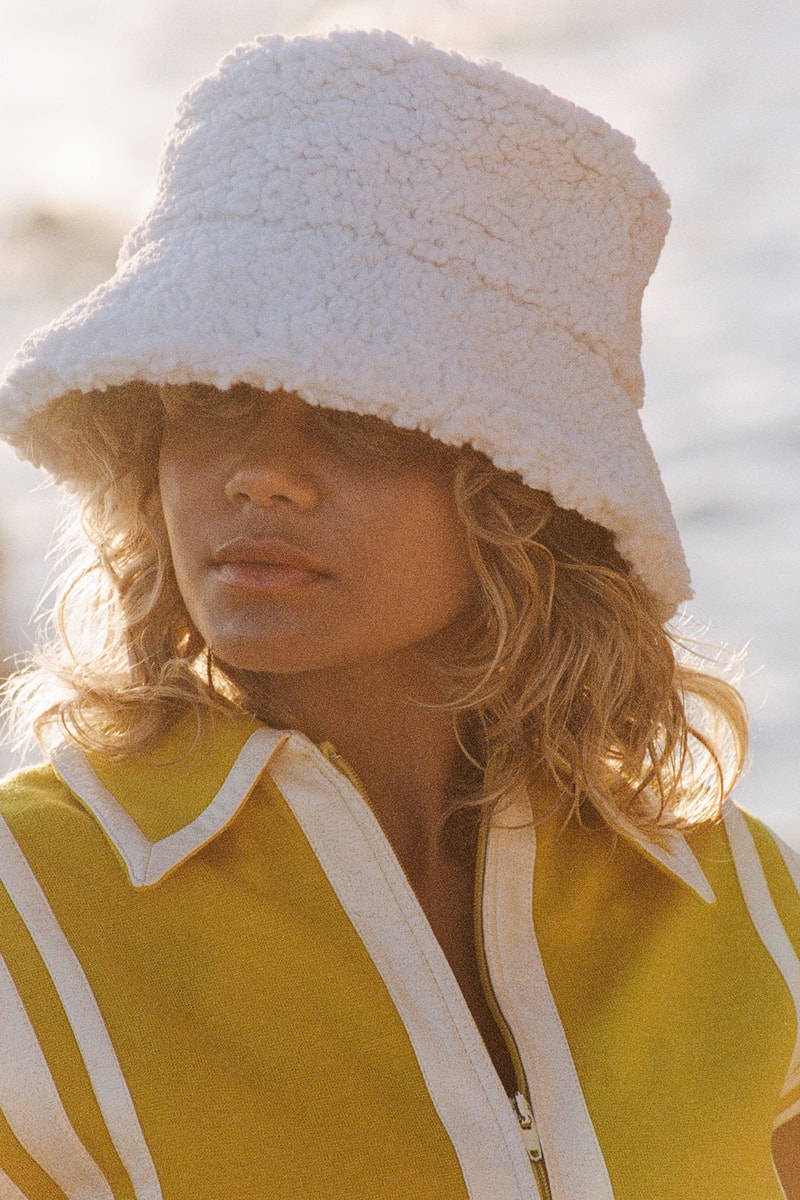 lack of color summer bucket hats white terry beach