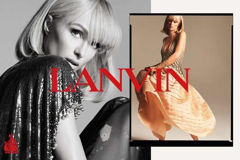 lanvin spring summer yu garden collection campaign paris hilton dress