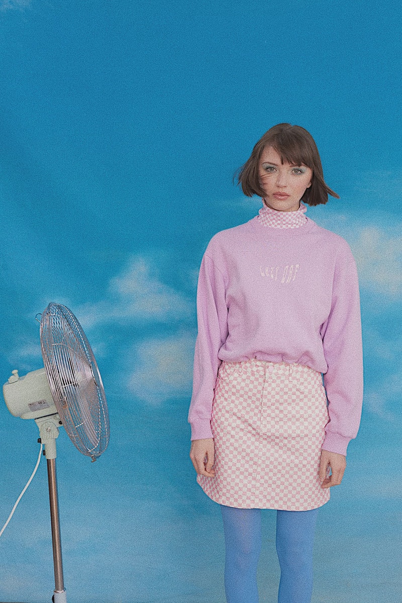lazy oaf tv summer collection purple sweater skirt fan