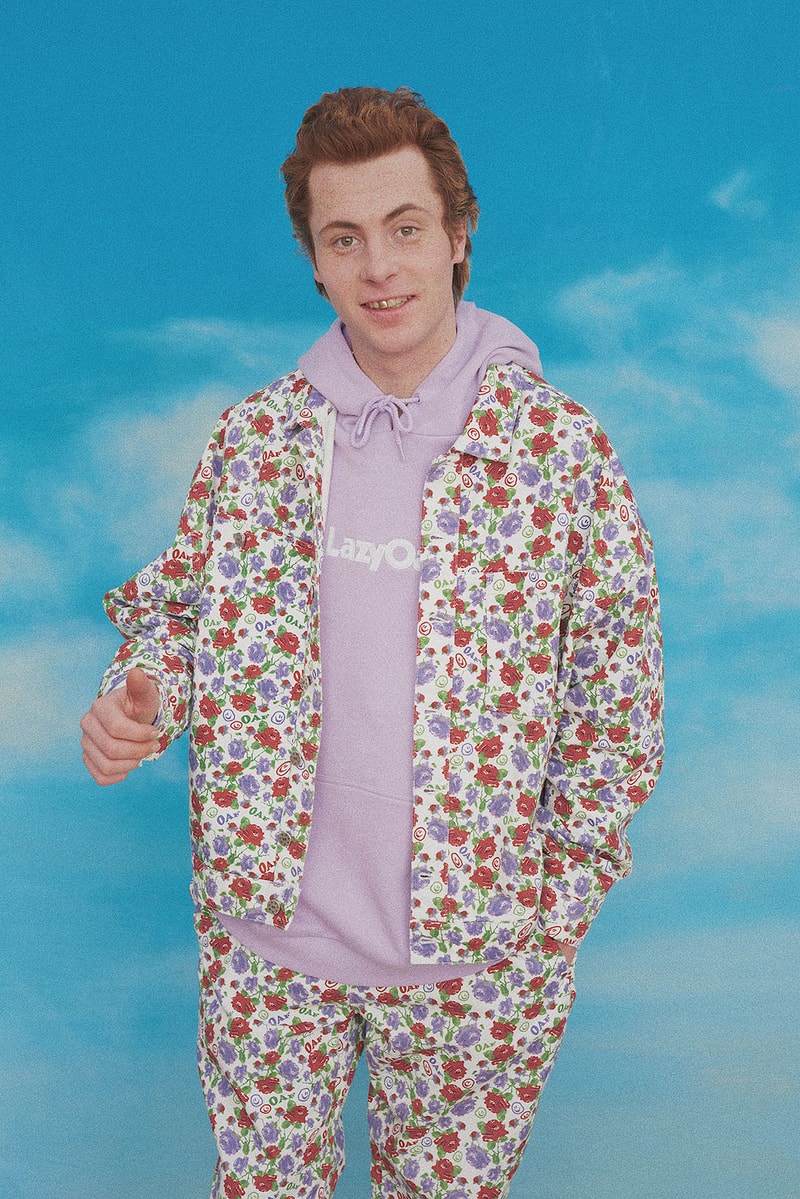 lazy oaf tv summer collection purple hoodie floral jacket pants