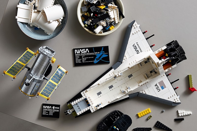 lego nasa discovery space shuttle set collaboration kathy sullivan astronaut sts 31 mission inside pieces