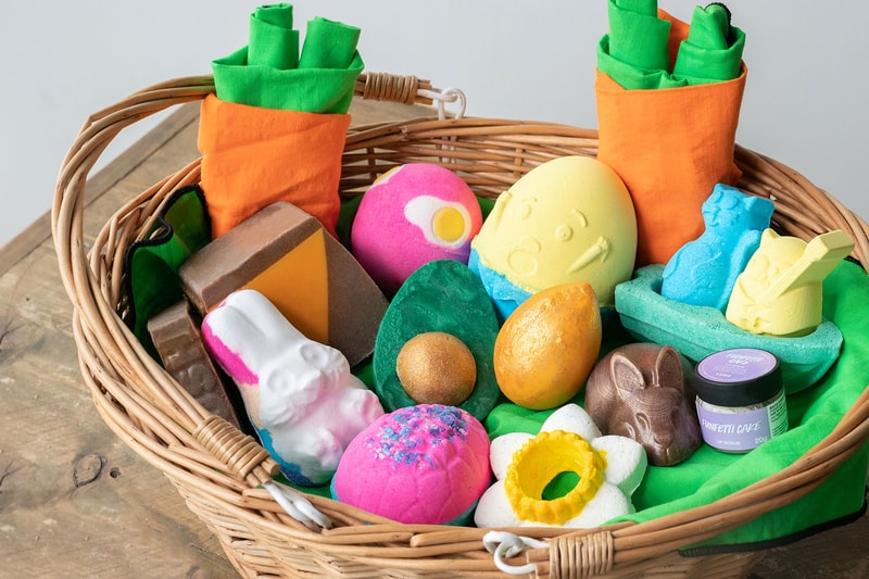 lush cosmetics easter collection bath bombs body care butter vegan