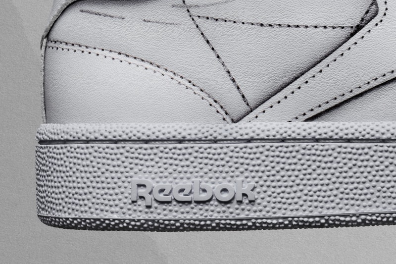 maison margiela reebok club c sneaker collaboration outsole