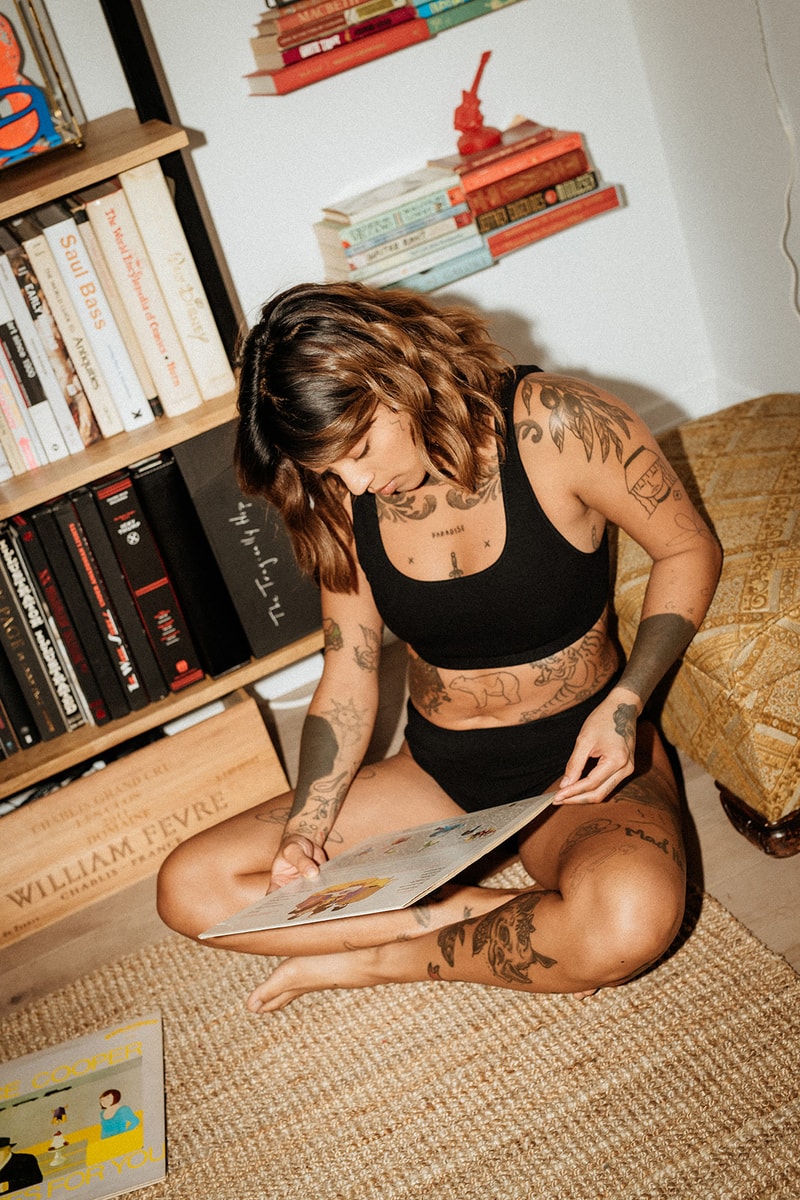 mary young my essentials spring summer collection drop 1 mayes bra underwear high rise brief black