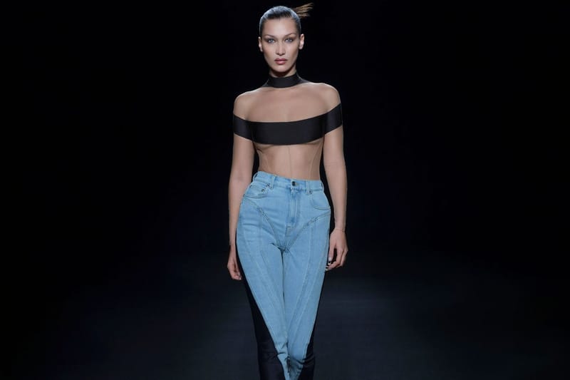 Bella Hadid, Hunter Schafer and More Do Backflips on Mugler's SS21 Runway