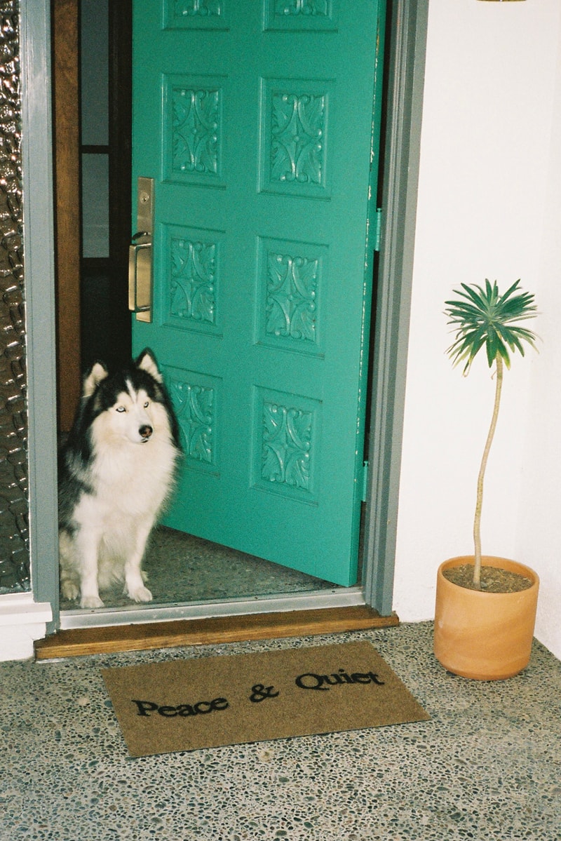 Museum of Peace & Quiet Home Goods Objects Decor Dog Welcome Door Mat Logo Christion Lennon Ashley Daquigan
