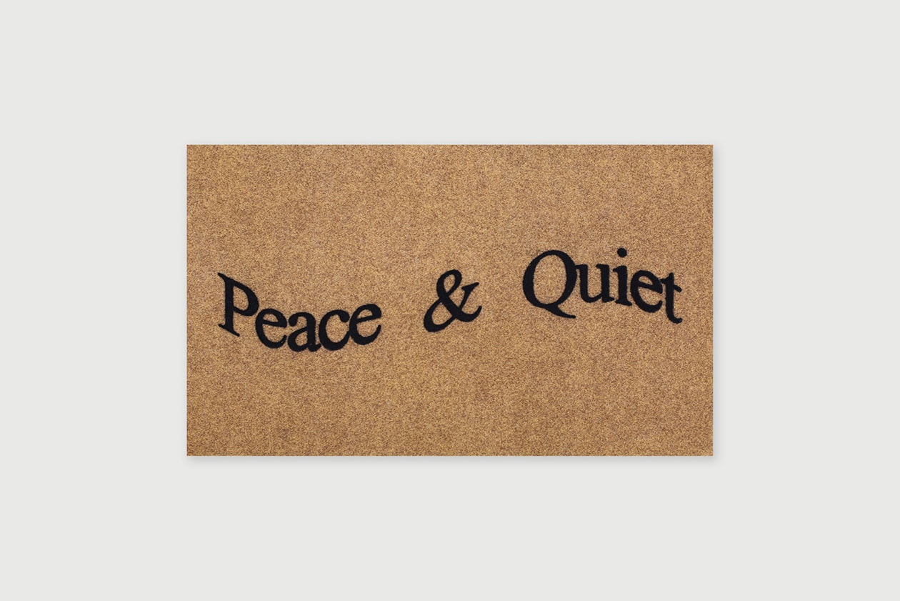 Museum of Peace & Quiet Home Goods Objects Decor Welcome Door Mat Stoneware Clay Ceramic Mug Logo Christion Lennon Ashley Daquigan