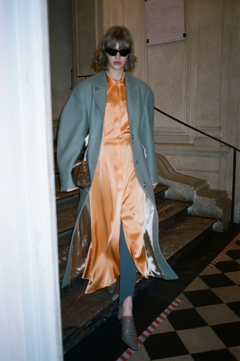 nanushka fall winter fw211 collection lookbook dress coat