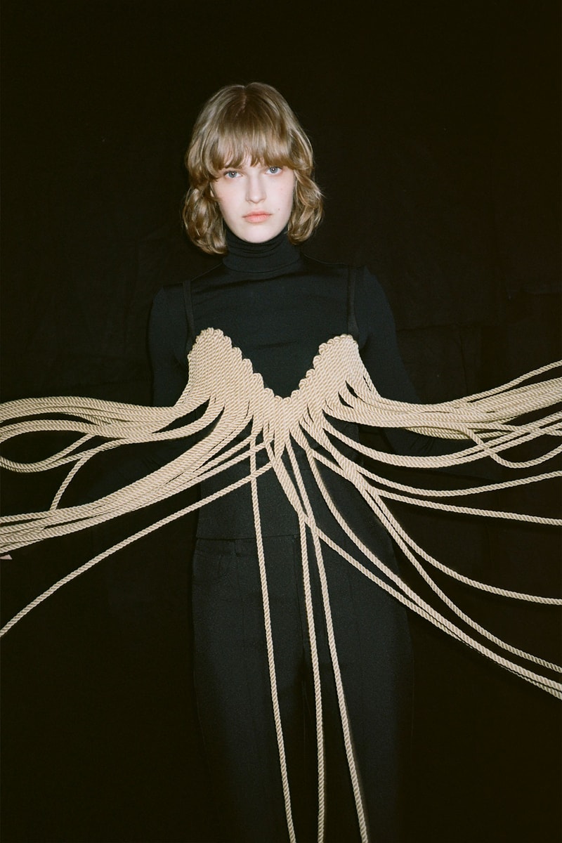 nanushka fall winter fw211 collection lookbook dress fringe