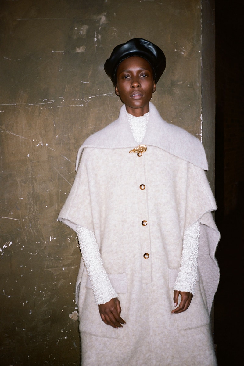 nanushka fall winter fw211 collection lookbook coat knitwear sweater