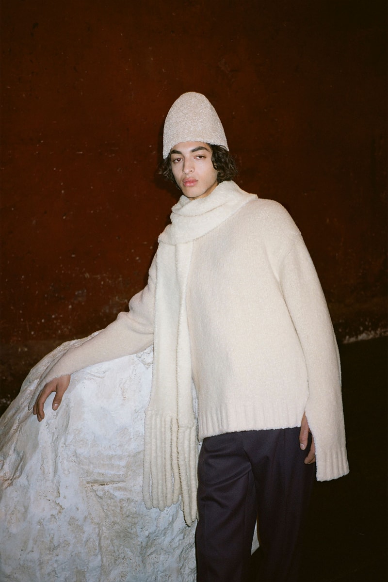 nanushka fall winter fw211 collection lookbook knitwear sweater scarf beanie