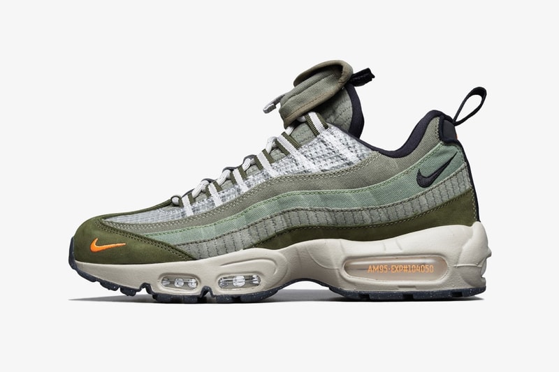 nike air max 95 am95 medium olive surplus supply cargo pocket lateral details green