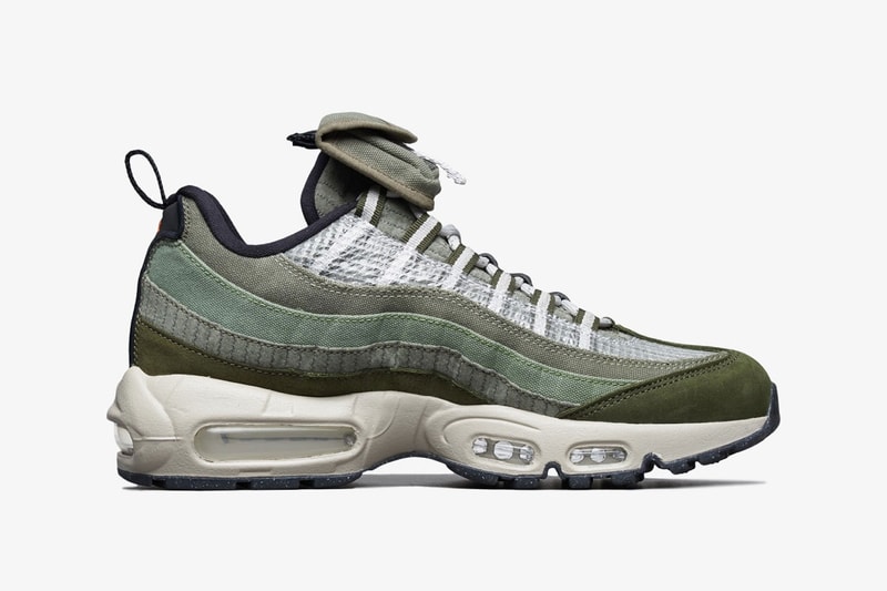 nike air max 95 am95 medium olive surplus supply cargo pocket medial details green