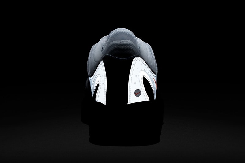 nike air max tailwind iv sneakers platinum tint white silver orange colorway footwear shoes kicks sneakerhead heel glow in the dark