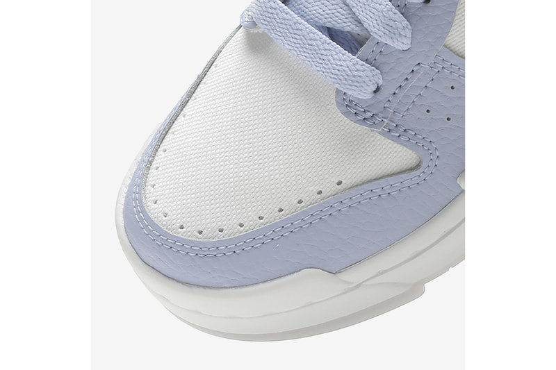 nike dunk low disrupt womens sneakers pastel purple pink white colorway shoes sneakerhead kicks footwear toe