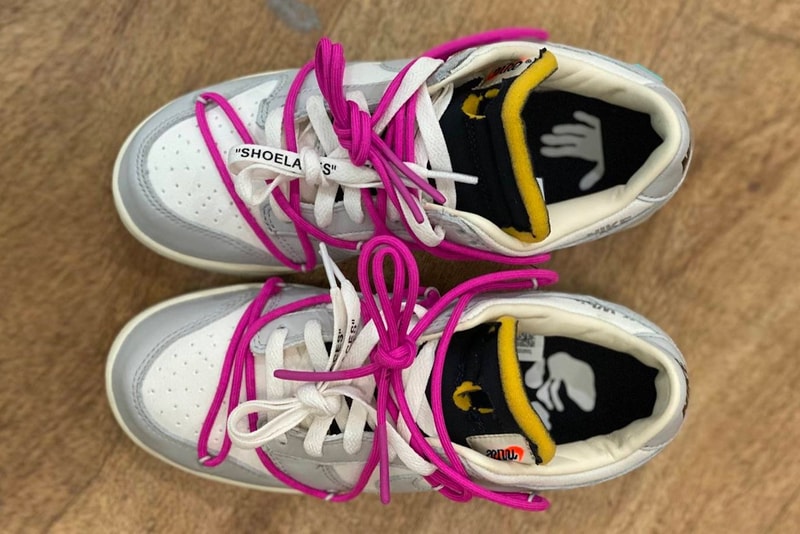 off white nike virgil abloh 50 dunk low sneakers collaboration footwear kicks shoes sneakerhead