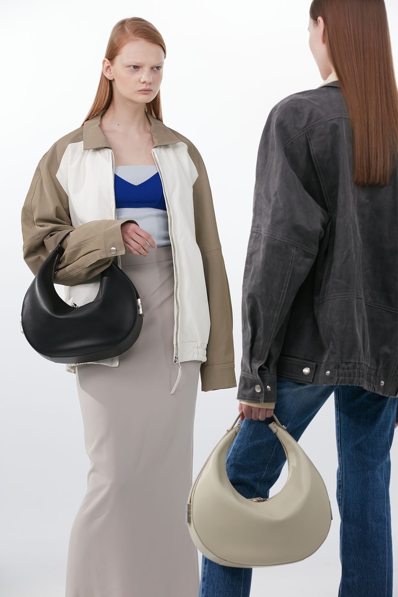 osoi spring summer ss21 collection campaign hustle and bustle handbags jacket outfit skirt