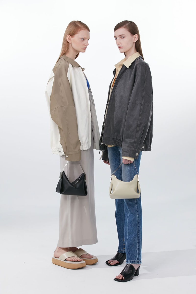 osoi spring summer ss21 collection campaign hustle and bustle handbags mini purse jacket jeans outfit