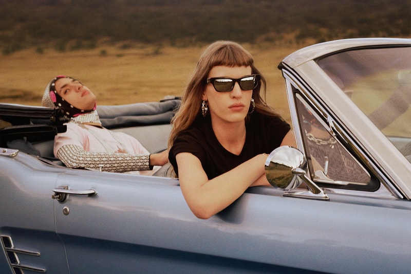 paco rabanne linda farrow eyewear sunglasses collaboration car driving