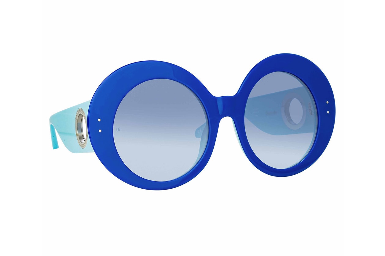 paco rabanne linda farrow sunglasses eyewear collaboration sustainable acetate frames donyale moe where to buy
