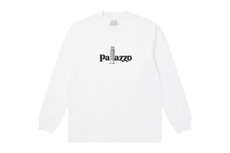 palace spring drop 4 collection sweatshirt palazzo leaning tower of pisa white