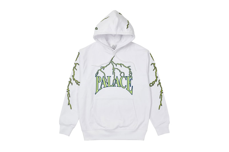 palace spring drop 4 collection hoodie lightning gray