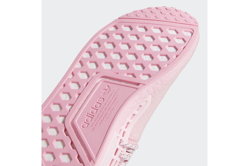 pharrell williams adidas originals hu nmd collaboration pink sneakers footwear shoes kicks sneakerhead heel