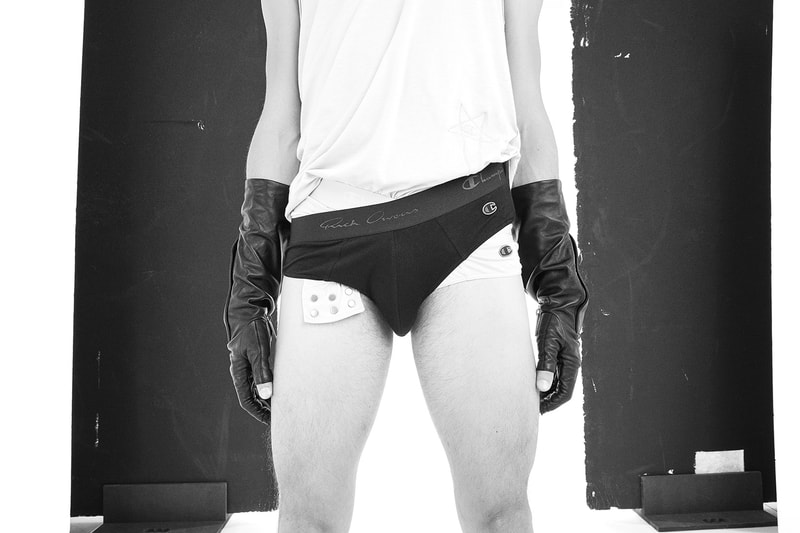 Rick Owens x Champion Collaboration Spring Summer 2021 Collection Underwear