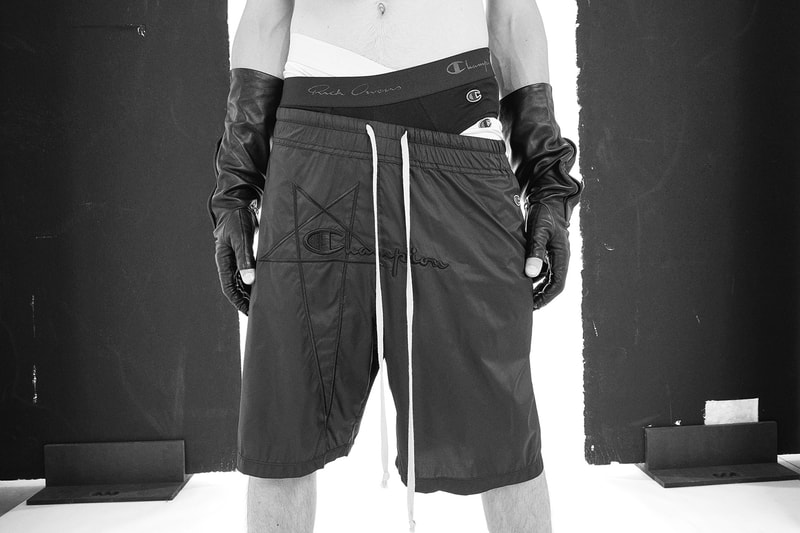 Rick Owens x Champion Collaboration Spring Summer 2021 Collection Underwear