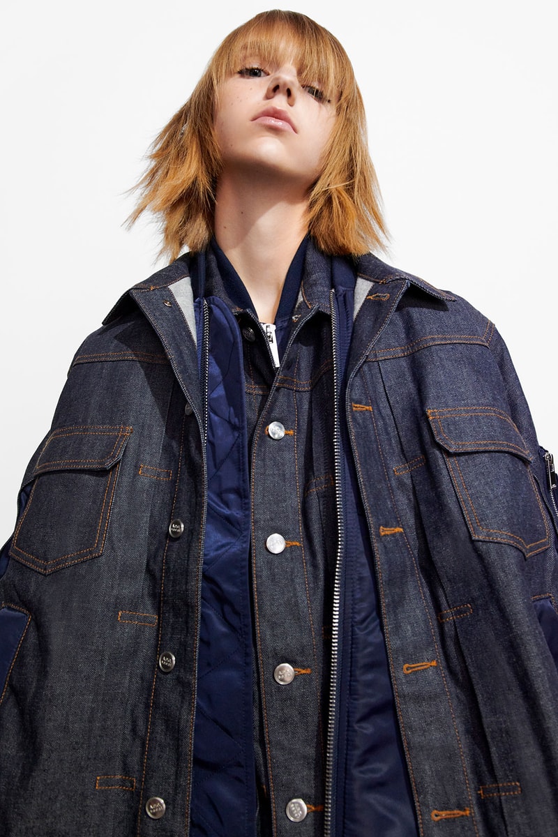 sacai apc interaction9 collaboration lookbook chitose abe jean touitou denim jackets
