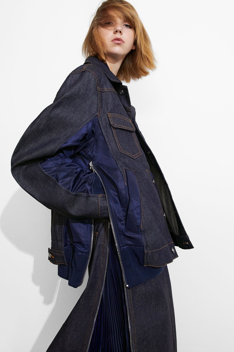 sacai apc interaction9 collaboration lookbook chitose abe jean touitou denim jackets pants