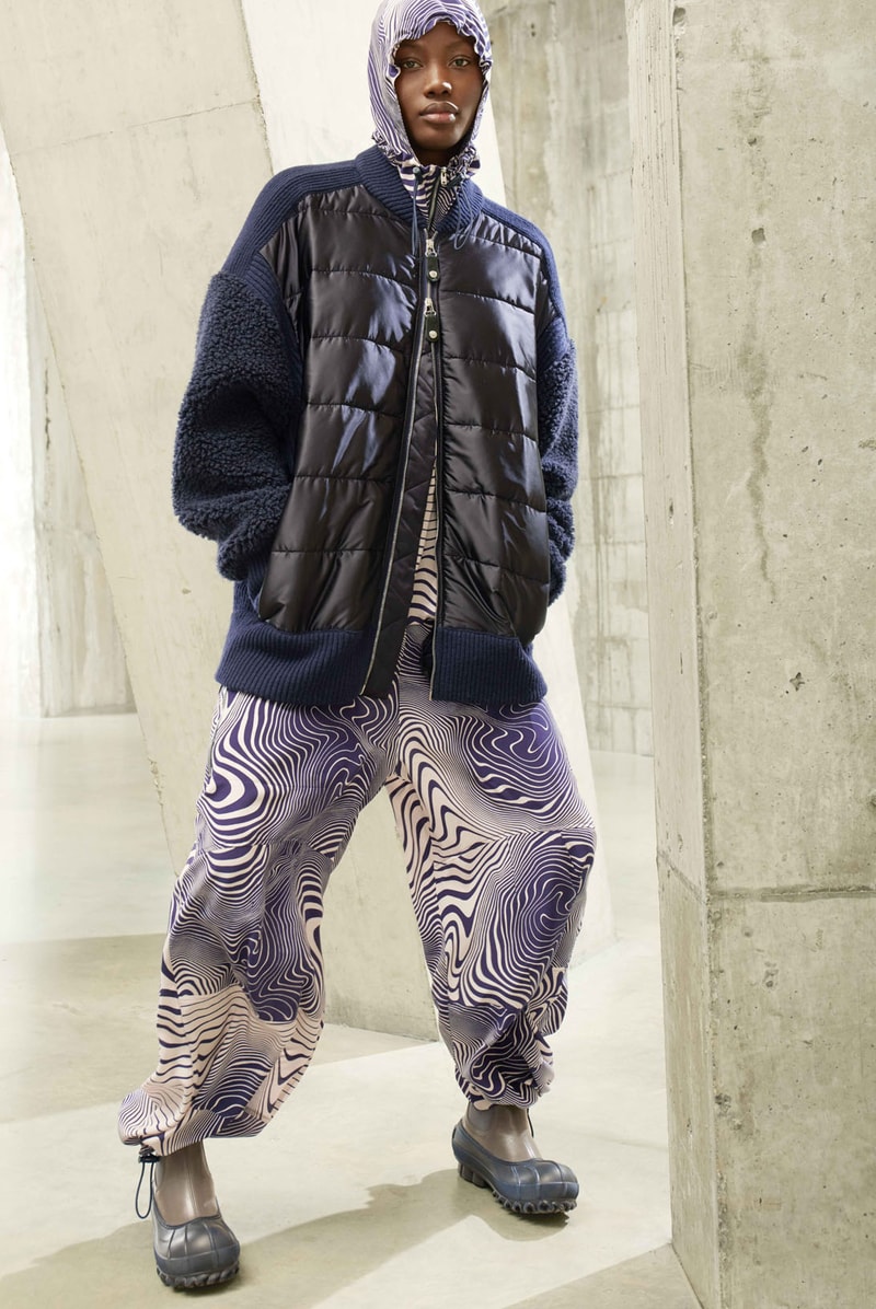stella mccartney fall winter 2021 fw21 collection virtual runway pattern warped trousers