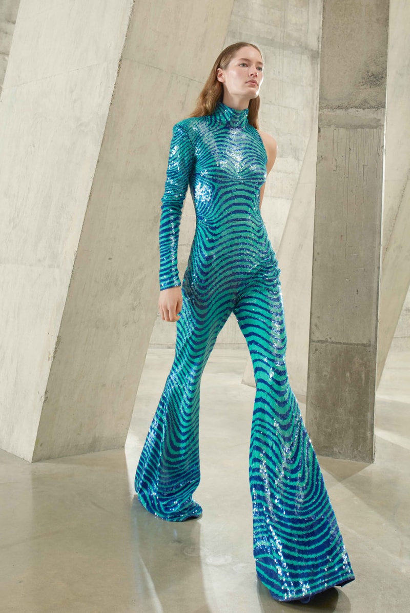 stella mccartney fall winter 2021 fw21 collection virtual runway flared pants bodysuit