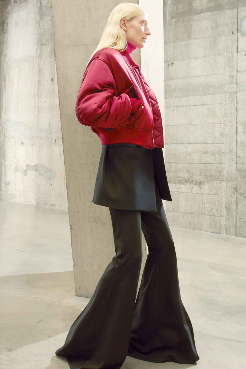 stella mccartney fall winter 2021 fw21 collection virtual runway bomber jacket flared pants
