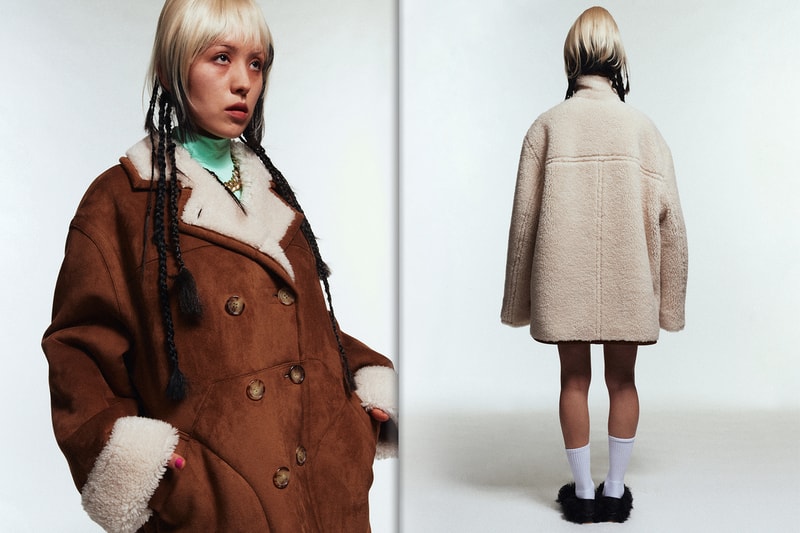 su gi fall winter 2021 fw21 collection lookbook shearling reversible coat jacket