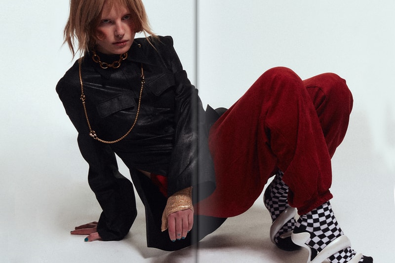 su gi fall winter 2021 fw21 collection lookbook trousers checkerboard pattern socks