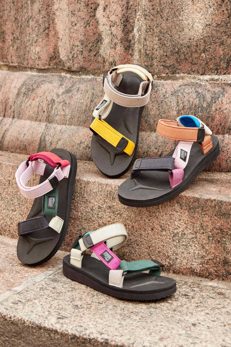 suicoke hay depa 20 sandals collaboration unisex shoes footwear black purple blue red yellow brown white