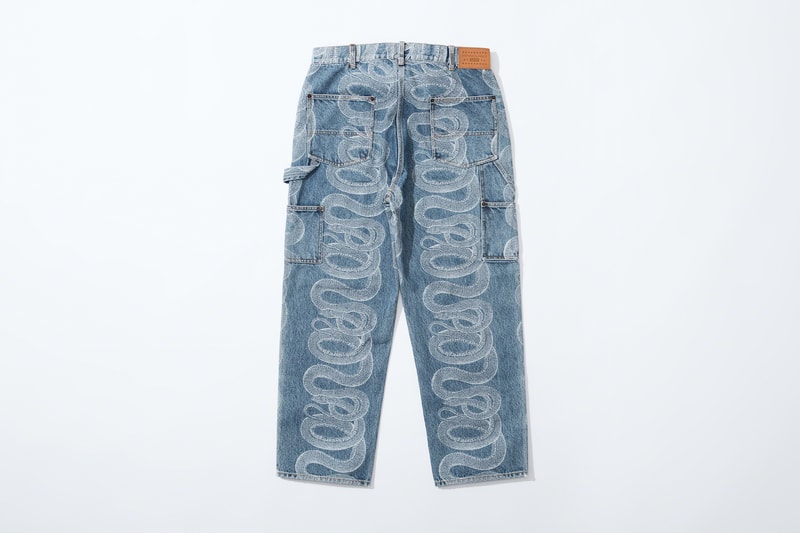 supreme hysteric glamour spring collaboration denim jeans