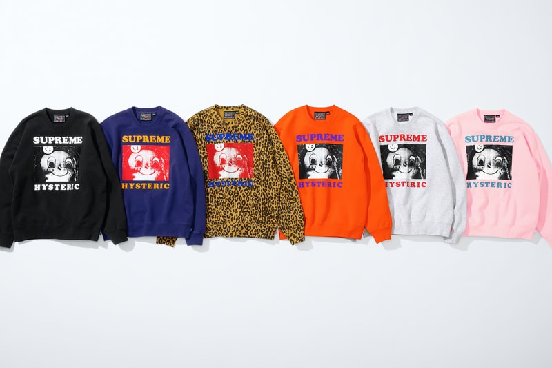 supreme hysteric glamour spring collaboration sweater