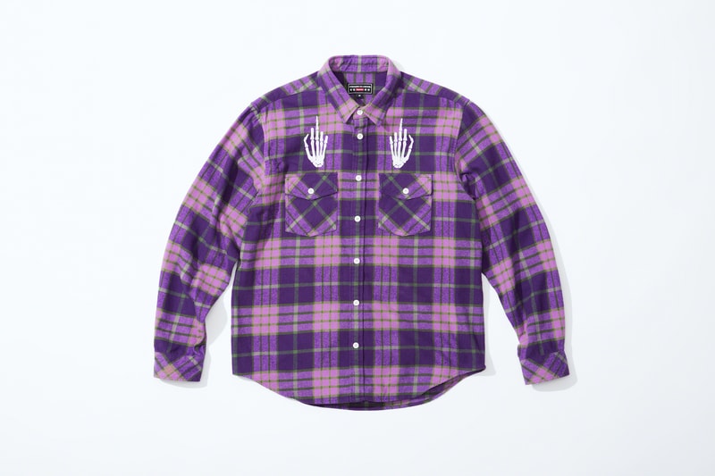 supreme hysteric glamour spring collaboration flannel plaid