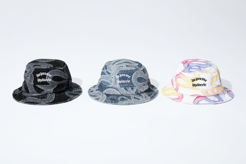 supreme hysteric glamour spring collaboration bucket hat