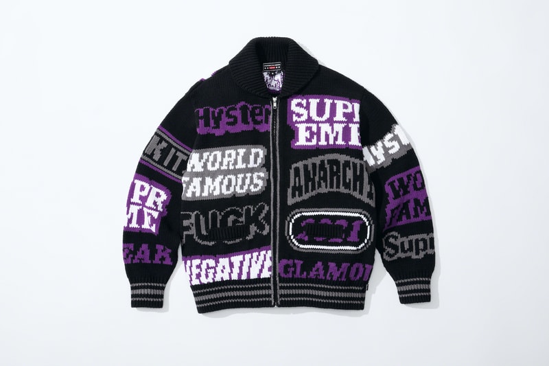supreme hysteric glamour spring collaboration jacket sweater