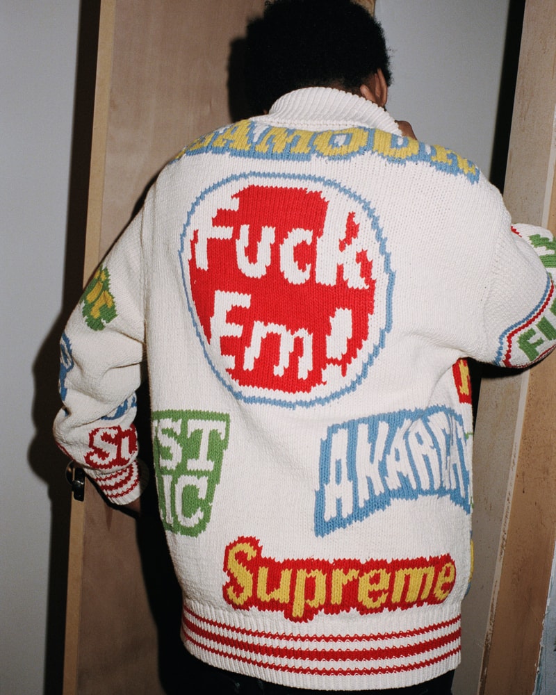supreme hysteric glamour spring collaboration sweater