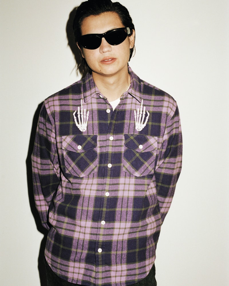 supreme hysteric glamour spring collaboration flannel plaid