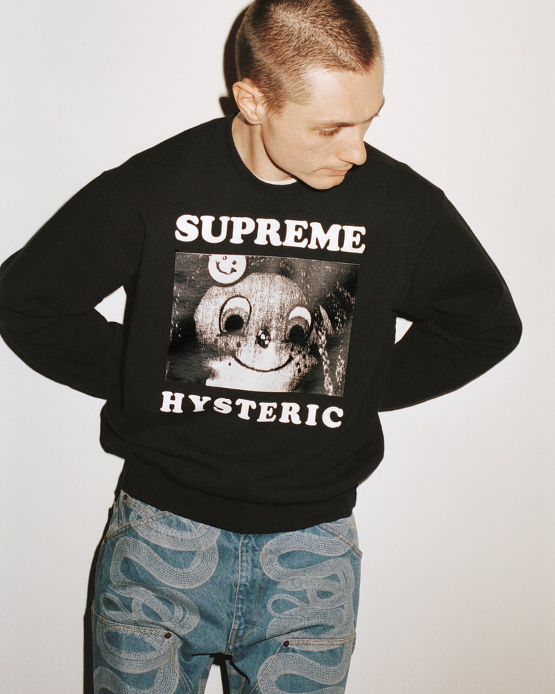 supreme hysteric glamour spring collaboration sweater