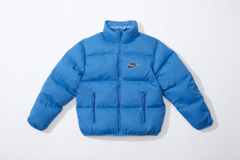 blue nike puffer jacket